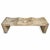 Solid teak bench with a soft wave silhouette. This sculptural bench brings organic movement and natural warmth to both...