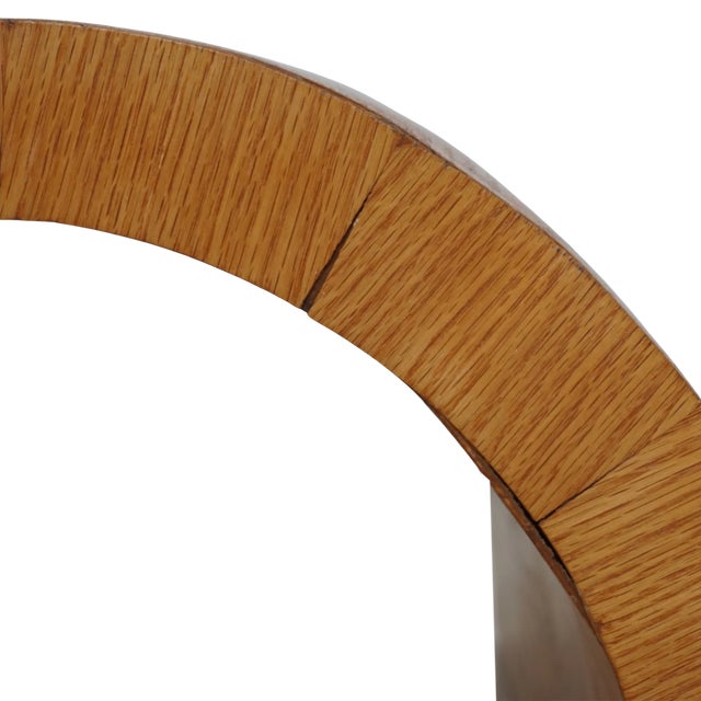 Wood Mid 20th Century Large Oak Waterfall Coffee Table For Sale - Image 7 of 7