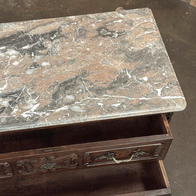 Antique Liégeoise Louis XIV Marble Top Commode For Sale - Image 17 of 17