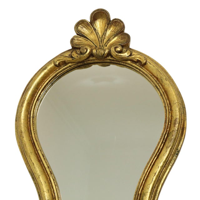 Vintage French Crested Mirror, 1950s For Sale - Image 11 of 15
