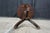 Vintage Federal Style Teak Stenciled Round Tilt Top Side Accent Table For Sale - Image 11 of 17