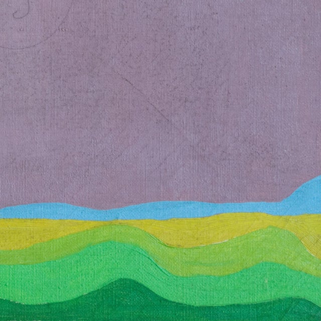 1950s Landscape Composition, 1950s, Oil Painting on Canvas For Sale - Image 5 of 6