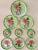 Anderson Cooper's mother made these! Designed by a real American heiress, this striking set of pink and green dinnerware...