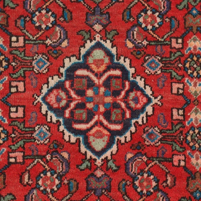 Antique Malayer Rug in Cotton and Wool For Sale - Image 4 of 11