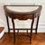 Traditional Vintage Marble Insert Demilune Table For Sale - Image 3 of 6