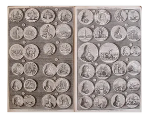 Original 1745 British Engravings, Royal Medals - A Pair