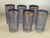 Vintage 1970s Gold & Blue MCM Glass Tumblers - A Set of 7 For Sale - Image 9 of 10