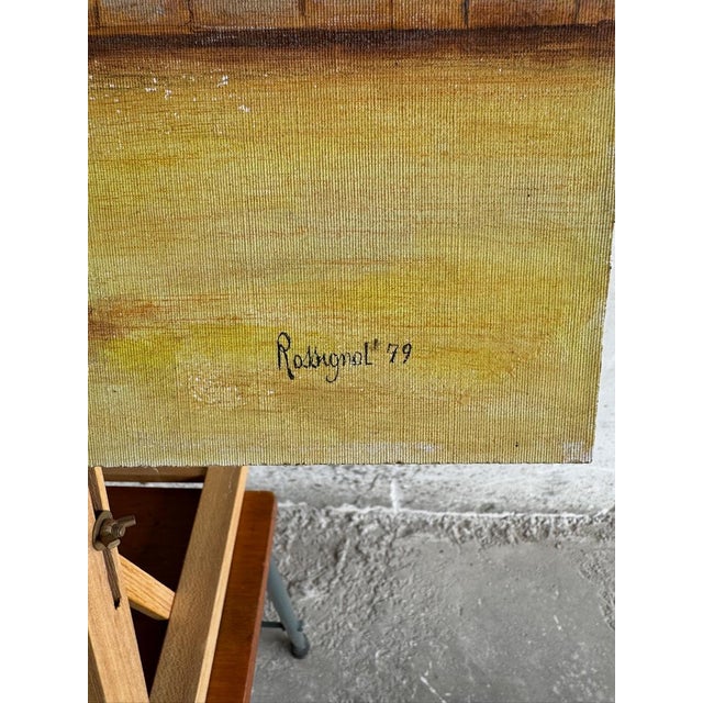 Rossignol, Bowling Games, 1970s, Canvas Painting For Sale - Image 3 of 9