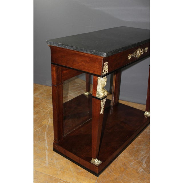 Traditional Antique Mahogany Console Table, 1800s For Sale - Image 3 of 15