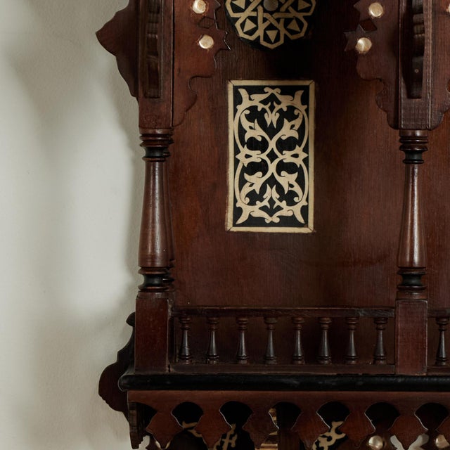 Late 19th Century Antique Moroccan Inlaid Wall Bracket or Shelf For Sale - Image 5 of 11