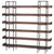 Expansive shelving anchors family room, office or kitchen with open styling that puts books and dinnerware on display....