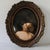 A finely hand-painted Continental European porcelain plaque, circa 1880–1895, depicting Io from Antonio Allegri da...
