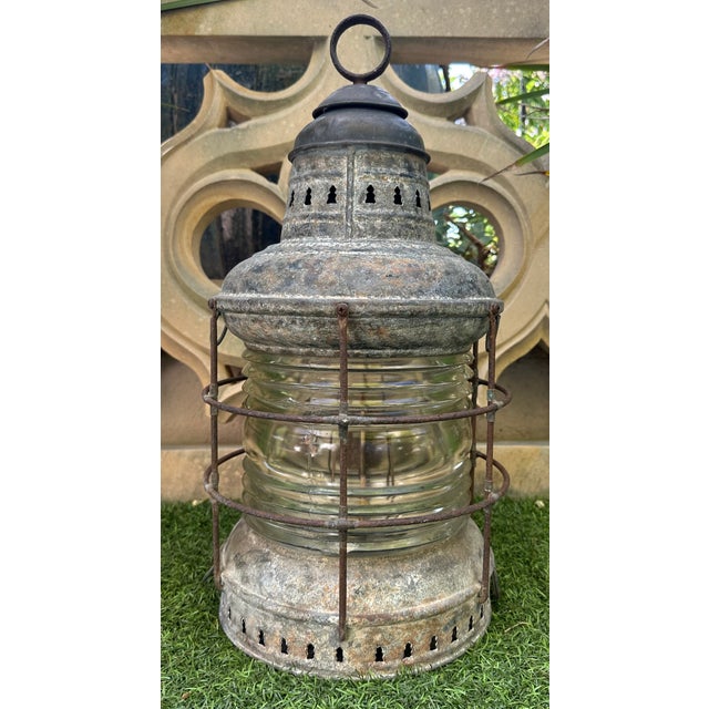 Vintage Perko Galvanized Steel USS Missouri Battleship Anchor Lights – Clear Lens – Circa 1940 This authentic Perko...