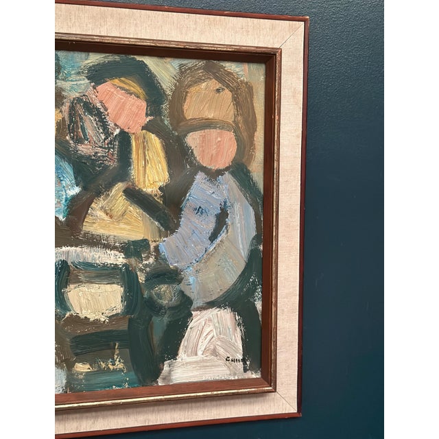 Gösta Falk, Figure Composition, 1960s, Oil on Canvas, Framed For Sale - Image 5 of 18