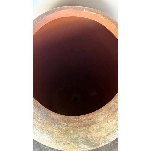Antique Monumental Olive Jar, Terracotta With Weathered Patina For Sale - Image 4 of 14