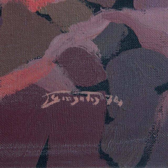 Escola d'Olot Artist, Cerca de Sarroca Landscape, 1970s, Oil on Canvas For Sale - Image 6 of 10