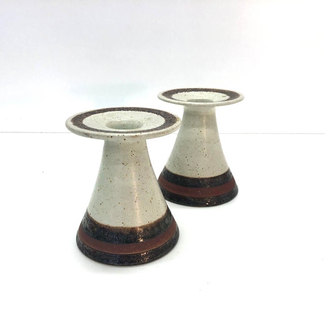 Black Bruno Gambone Candlesticks, 1970s, Set of 2 For Sale - Image 8 of 8