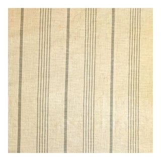 Vintage Ralph Lauren Woolen Ticking Stripe-6 Yards For Sale