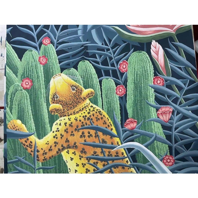 Wallpaper panel size: 36" *96"/ panel * 3 panels Material: paper Handicrafts: handpainting This design have 20 panels...