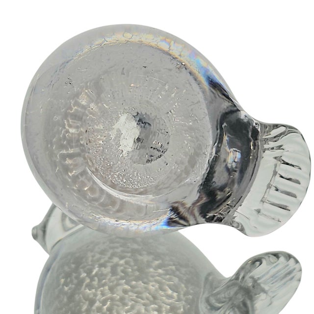 Hand Blown Bubble Glass Birds - Miniature Art Figurines - Set of 2 - Elegant Crystal Décor - Artisan Craftsmanship For Sale - Image 9 of 9