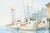 Late 20th Century Jones Realism Seafood Shops on the Pier Watercolor Landscape Late 20th Century For Sale - Image 5 of 9