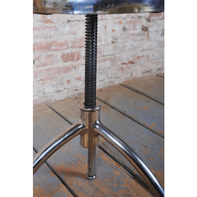 Czech Bauhaus Piano Stool in Chrome-Plated Steel, 1930s For Sale - Image 6 of 9