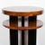 Art Deco Machine Age Three-Tier Bookmatched Walnut and Black Lacquer Side Table For Sale In New York - Image 6 of 9