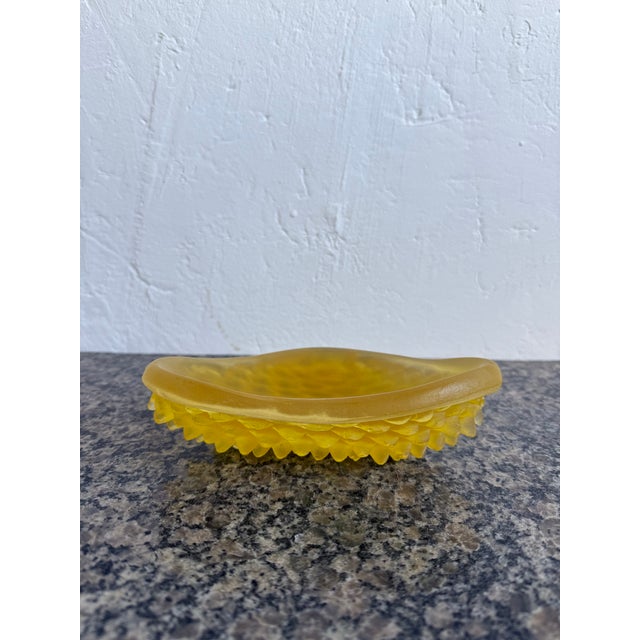 1960s Mid-Century Brazilian Modern Acrylic Catch All Dish With Scaly Underside For Sale - Image 5 of 12