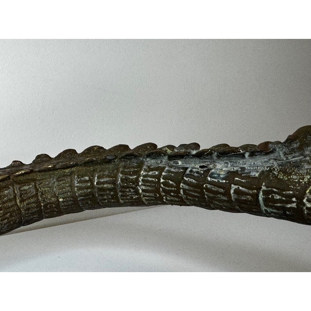 French Early 20th Century Bronze Crocodile Fountain Head Garden Outdoor Sculpture After Antoine-Louis Barye For Sale - Image 12 of 18