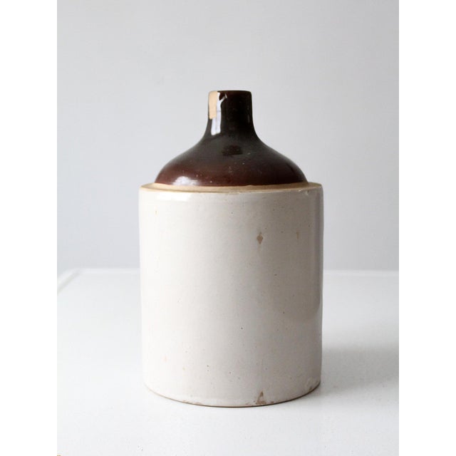 Antique Stoneware Jug With Brown Glaze For Sale - Image 9 of 12