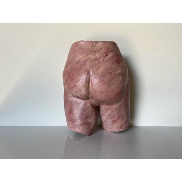 90's L. Gonzales Male Buttocks Art Ceramic Wall Sculpture For Sale - Image 9 of 11