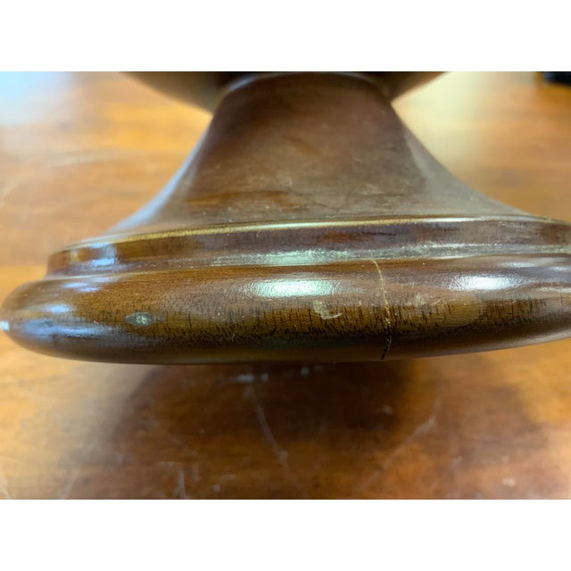 Wood Late 20th Century Wood Urn For Sale - Image 7 of 8
