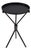 Lucca 14 in. W Round Aluminum and Iron Side Table with Tripod Shaped Base, Metalworks For Sale