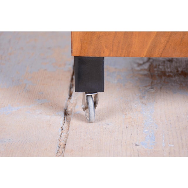 Art Deco Serving Trolley in Walnut and Glass, 1920s For Sale - Image 16 of 18