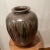 Ceramic Vintage Exta Large Stoneware Iridescent Colors Drip Glaze Pottery Vase For Sale - Image 7 of 13