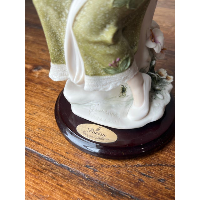 Ceramic Giuseppe Armani “Poetry” Figurine 1428c Made in Italy For Sale - Image 7 of 10