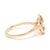 Stones: morganite, 1 stone pear 9 x 6 mm approximately 1 carat diamonds, 21 stones round brilliant cut 1.2 mm...