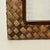 Wood Vintage Coastal Boho Chic Woven Rush Wicker Picture Frame, 3” X 3” Image For Sale - Image 7 of 11