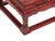 Wood Vintage Distressed Red White Cranes Pine Graphic Rectangular Stand Table For Sale - Image 7 of 12