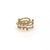 Cleopatra Pearl & Diamond Gold Adjustable Ring, Size 5 For Sale - Image 11 of 11