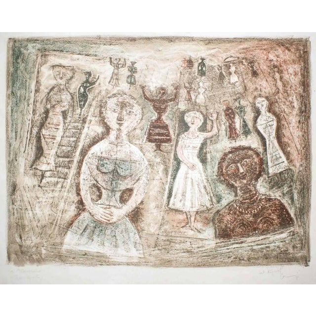 Massimo Campigli, La Benvenuta, 1970s, Lithograph For Sale