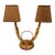 Louis Sognot Attrib French Vintage Double Light Table Lamp For Sale