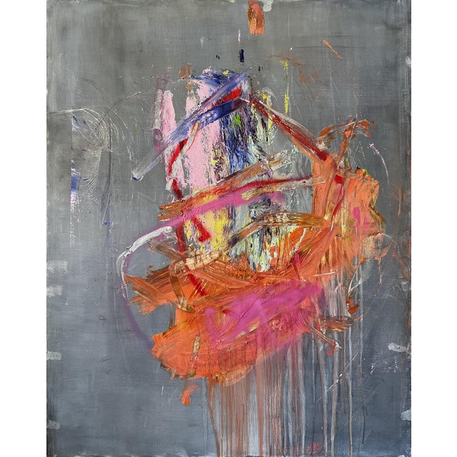 Tommaso Fattovich Contemporary Abstract Oil and Acrylic on Canvas "Seneca Street Liquor" by Tommaso Fattovich For Sale - Image 4 of 4