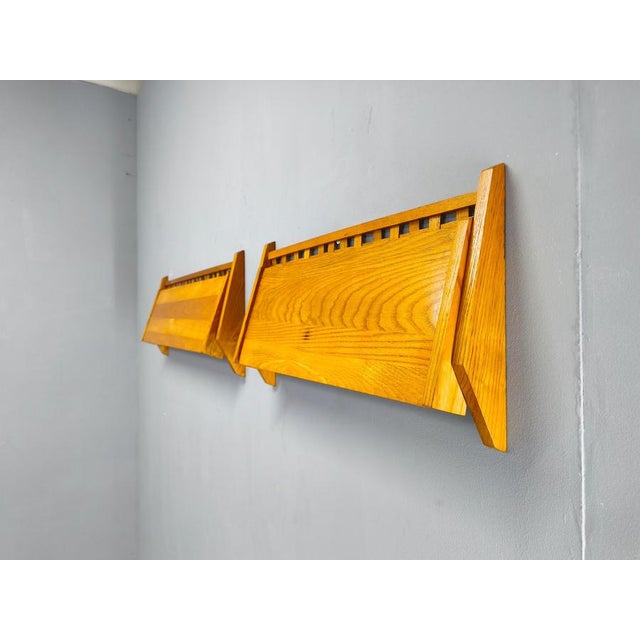 Mid-Century Modern Folding Wall Shelves from Uluv, Czechoslovakia, 1960s, Set of 2 For Sale - Image 9 of 11
