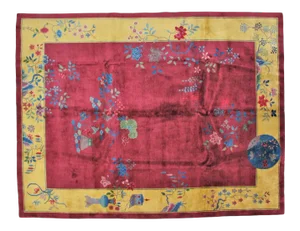 1920's Antique Art Deco Chinese Rug