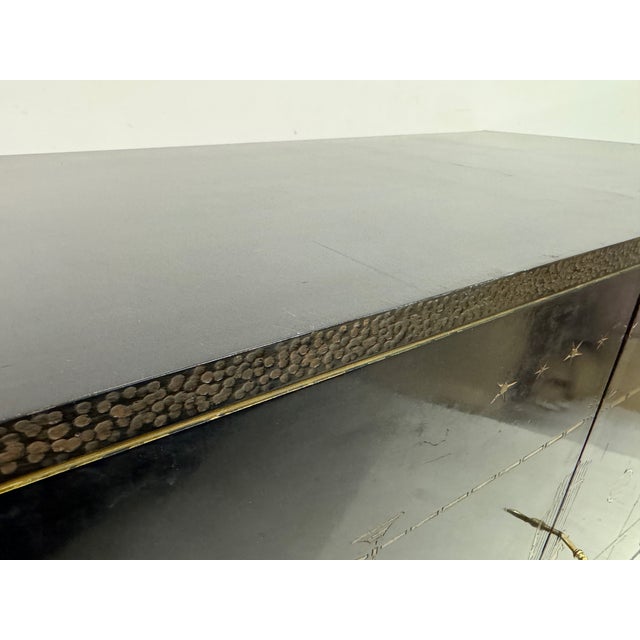 Brazilian Black Lacquered Cabinet by Dinucci, 1950s For Sale - Image 15 of 17