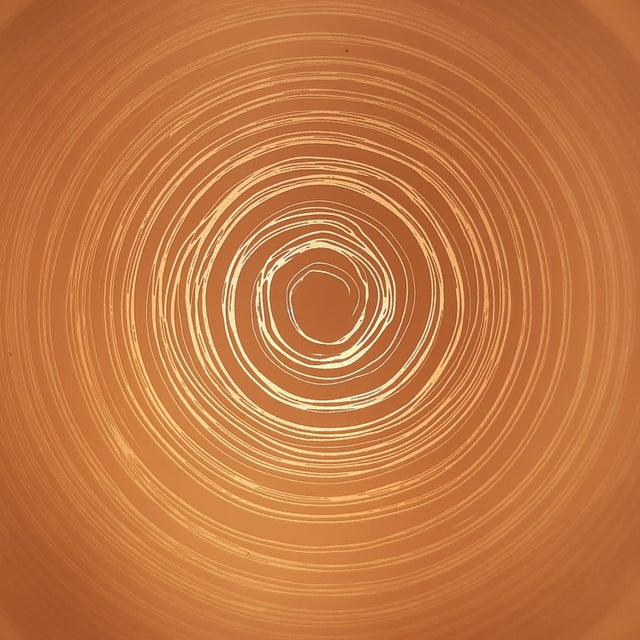 Space Age Modernist White and Gold Murano Glass Table Lamp, 1970s For Sale - Image 16 of 18