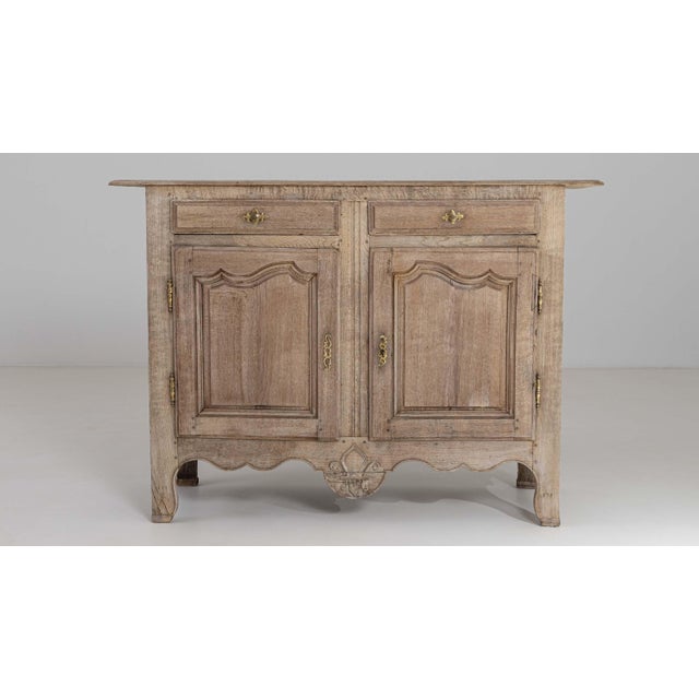 19th Century French Louis XV Style Oak Buffet For Sale - Image 4 of 15