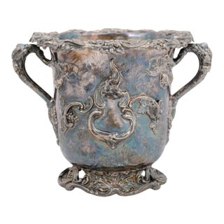 English 19th Century George III Sheffield Silver on Copper Champagne Bucket For Sale