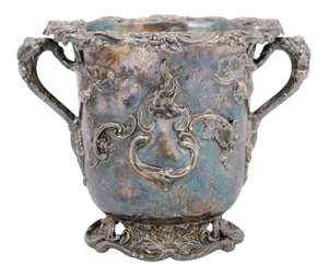 English 19th Century George III Sheffield Silver on Copper Champagne Bucket